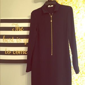 Navy Blue Calvin Klein Long Sleeve Dress Size 4